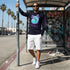 Men's Graffiti Long Sleeve Tee Turquoise S-Kingz 2Line Throwup | Hip-Hop Streetwear Tee
