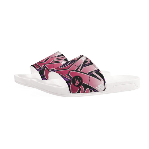 9TZ Slipkonz | Slides feat Black Cherry | Hip - Hop Streetwear Slides - Stykonz Graffiti Streetwear