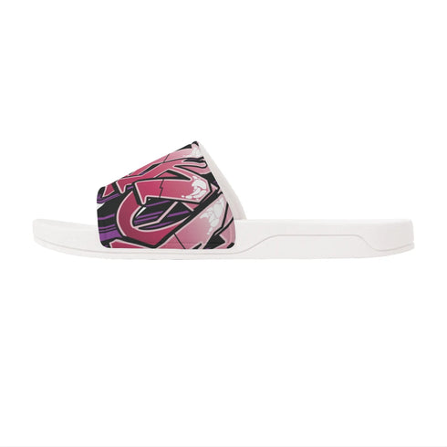 9TZ Slipkonz | Slides feat Black Cherry | Hip - Hop Streetwear Slides - Stykonz Graffiti Streetwear