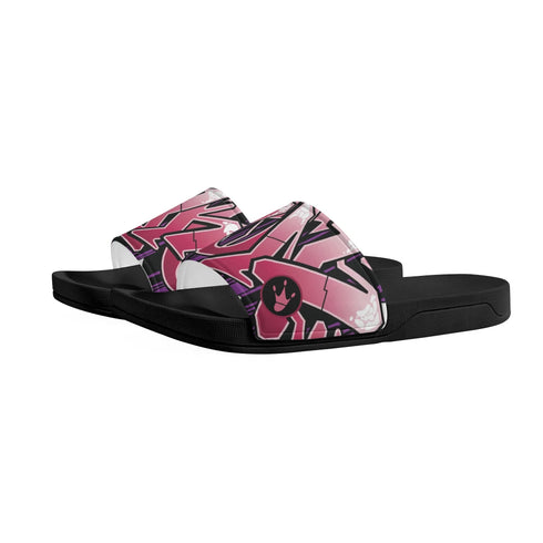 9TZ Slipkonz | Slides feat Black Cherry | Hip - Hop Streetwear Slides - Stykonz Graffiti Streetwear