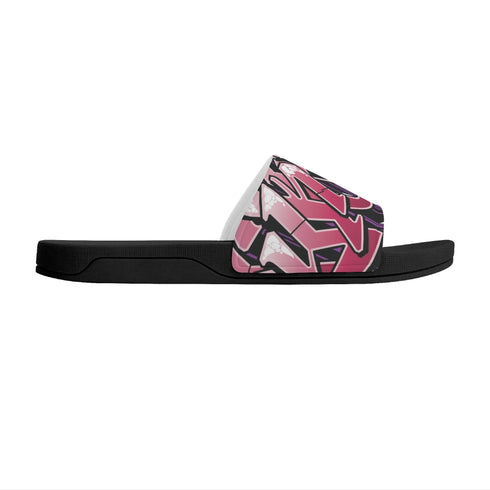9TZ Slipkonz | Slides feat Black Cherry | Hip - Hop Streetwear Slides - Stykonz Graffiti Streetwear