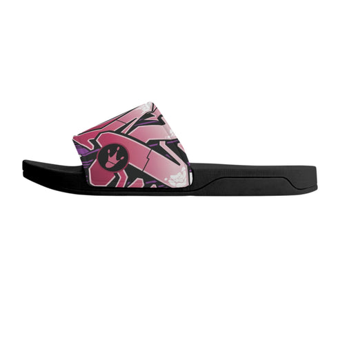 9TZ Slipkonz | Slides feat Black Cherry | Hip - Hop Streetwear Slides - Stykonz Graffiti Streetwear