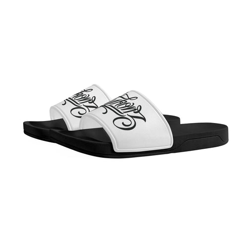 9TZ Slipkonz | Slides feat Black Scriptkonz | Hip - Hop Streetwear Slides - Stykonz Graffiti Streetwear