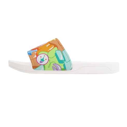 9TZ Slipkonz | Slides feat Candy | Hip - Hop Streetwear Slides - Stykonz Graffiti Streetwear