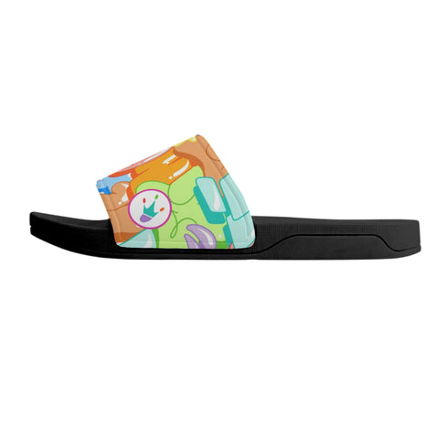 9TZ Slipkonz | Slides feat Candy | Hip - Hop Streetwear Slides - Stykonz Graffiti Streetwear