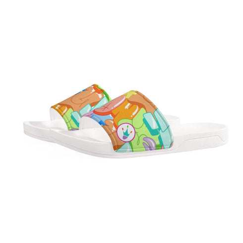9TZ Slipkonz | Slides feat Candy | Hip - Hop Streetwear Slides - Stykonz Graffiti Streetwear