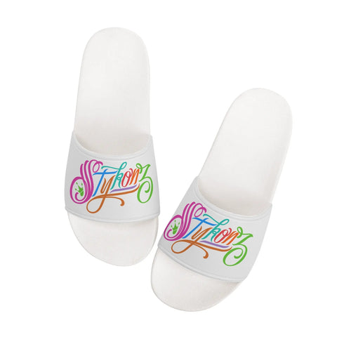 9TZ Slipkonz | Slides feat Candy Scriptkonz | Hip - Hop Streetwear Slides - Stykonz Graffiti Streetwear