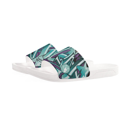 9TZ Slipkonz | Slides feat Grapetron | Hip - Hop Streetwear Slides - Stykonz Graffiti Streetwear