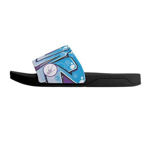 9TZ Slipkonz | Slides feat Ice Block | Hip - Hop Streetwear Slides - Stykonz Graffiti Streetwear