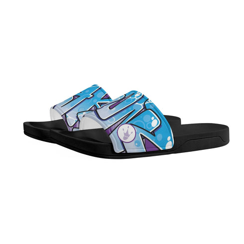 9TZ Slipkonz | Slides feat Ice Block | Hip - Hop Streetwear Slides - Stykonz Graffiti Streetwear