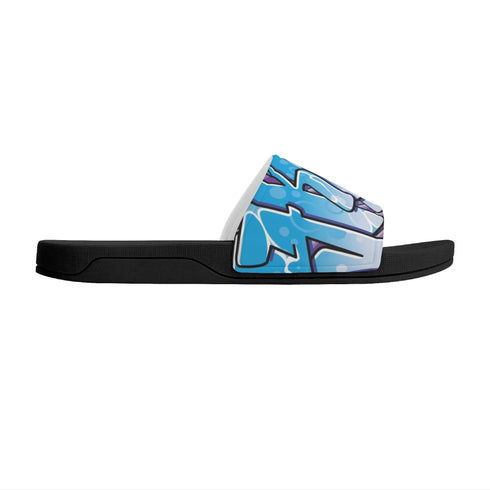9TZ Slipkonz | Slides feat Ice Block | Hip - Hop Streetwear Slides - Stykonz Graffiti Streetwear