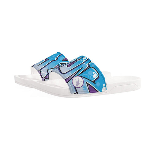 9TZ Slipkonz | Slides feat Ice Block | Hip - Hop Streetwear Slides - Stykonz Graffiti Streetwear