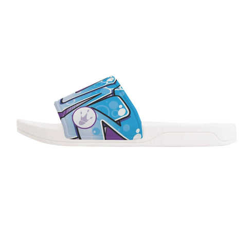 9TZ Slipkonz | Slides feat Ice Block | Hip - Hop Streetwear Slides - Stykonz Graffiti Streetwear