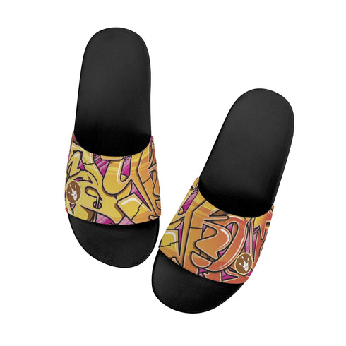 9TZ Slipkonz | Slides feat Sundown | Hip - Hop Streetwear Slides - Stykonz Graffiti Streetwear