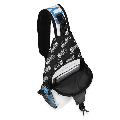 AOP Graffiti Chest Crossbody Bag B - Blue Stykonz | Hip - Hop Streetwear Bag - Stykonz Graffiti Streetwear