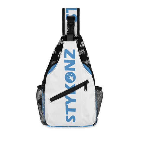 AOP Graffiti Chest Crossbody Bag B - Blue Stykonz | Hip - Hop Streetwear Bag - Stykonz Graffiti Streetwear