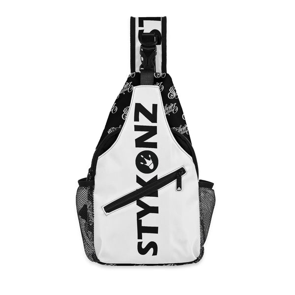 AOP Graffiti Chest Crossbody Bag Black Stykonz | Hip - Hop Streetwear Bag - Stykonz Graffiti Streetwear