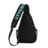 AOP Graffiti Chest Crossbody Bag Blk Turquoise Ghost | Hip - Hop Streetwear Bag - Stykonz Graffiti Streetwear