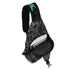 AOP Graffiti Chest Crossbody Bag Blk Turquoise Ghost | Hip - Hop Streetwear Bag - Stykonz Graffiti Streetwear