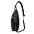 AOP Graffiti Chest Crossbody Bag Blk Turquoise Ghost | Hip - Hop Streetwear Bag - Stykonz Graffiti Streetwear