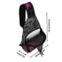 AOP Graffiti Chest Crossbody Bag Hot Pink Scriptkonz on Black | Hip - Hop Streetwear Bag - Stykonz Graffiti Streetwear