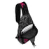 AOP Graffiti Chest Crossbody Bag Hot Pink Scriptkonz on Black | Hip - Hop Streetwear Bag - Stykonz Graffiti Streetwear