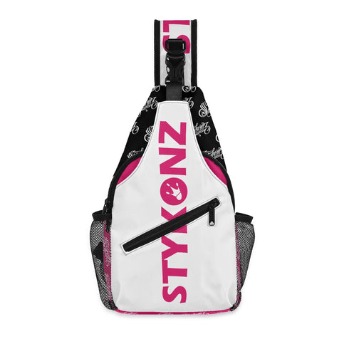 AOP Graffiti Chest Crossbody Bag Hot Pink Stykonz | Hip - Hop Streetwear Bag - Stykonz Graffiti Streetwear