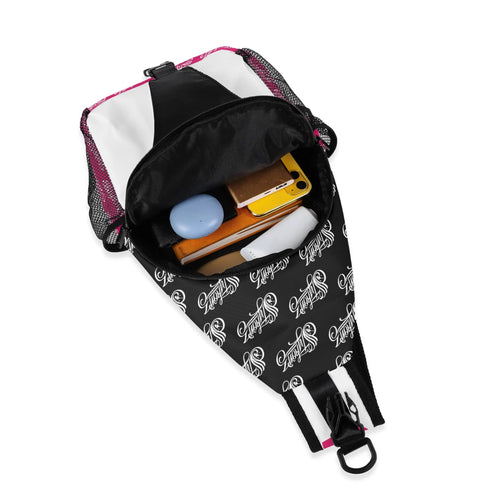AOP Graffiti Chest Crossbody Bag Hot Pink Stykonz | Hip - Hop Streetwear Bag - Stykonz Graffiti Streetwear