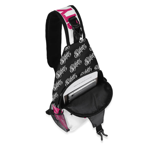 AOP Graffiti Chest Crossbody Bag Hot Pink Stykonz | Hip - Hop Streetwear Bag - Stykonz Graffiti Streetwear