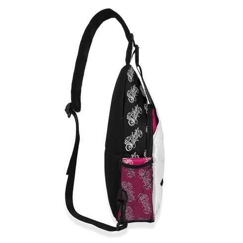 AOP Graffiti Chest Crossbody Bag Hot Pink Stykonz | Hip - Hop Streetwear Bag - Stykonz Graffiti Streetwear
