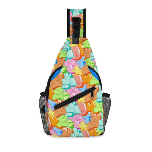 AOP Graffiti Chest Crossbody Bag Stykonz Candy | Hip - Hop Streetwear Bag - Stykonz Graffiti Streetwear