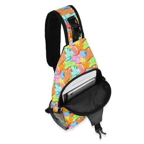 AOP Graffiti Chest Crossbody Bag Stykonz Candy | Hip - Hop Streetwear Bag - Stykonz Graffiti Streetwear