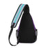 AOP Graffiti Chest Crossbody Bag Turquoise S - Kingz on Purple | Hip - Hop Streetwear Bag - Stykonz Graffiti Streetwear