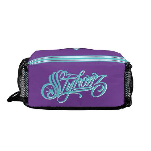 AOP Graffiti Chest Crossbody Bag Turquoise S - Kingz on Purple | Hip - Hop Streetwear Bag - Stykonz Graffiti Streetwear