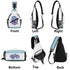 AOP Graffiti Chest Crossbody Bag Turquoise S - Kingz on White | Hip - Hop Streetwear Bag - Stykonz Graffiti Streetwear