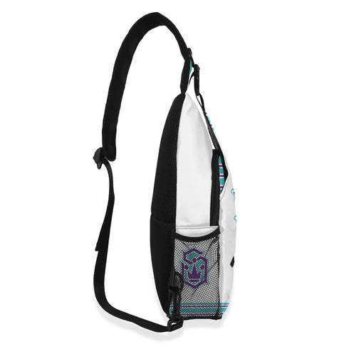 AOP Graffiti Chest Crossbody Bag Turquoise S - Kingz on White | Hip - Hop Streetwear Bag - Stykonz Graffiti Streetwear