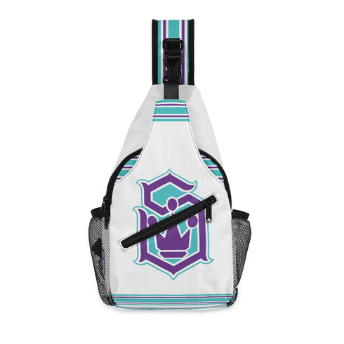 AOP Graffiti Chest Crossbody Bag Turquoise S - Kingz on White | Hip - Hop Streetwear Bag - Stykonz Graffiti Streetwear