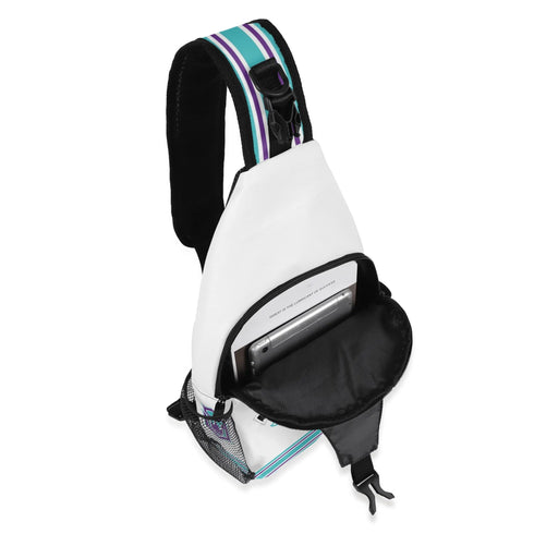 AOP Graffiti Chest Crossbody Bag Turquoise S - Kingz on White | Hip - Hop Streetwear Bag - Stykonz Graffiti Streetwear