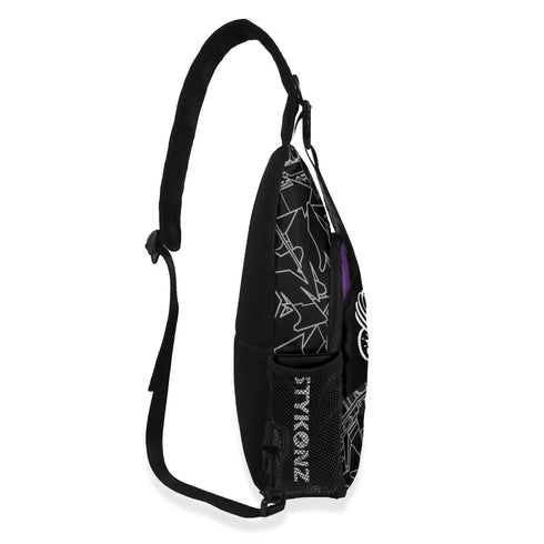 AOP Graffiti Chest Crossbody Bag White Stykonz Ghost | Hip - Hop Streetwear Bag - Stykonz Graffiti Streetwear