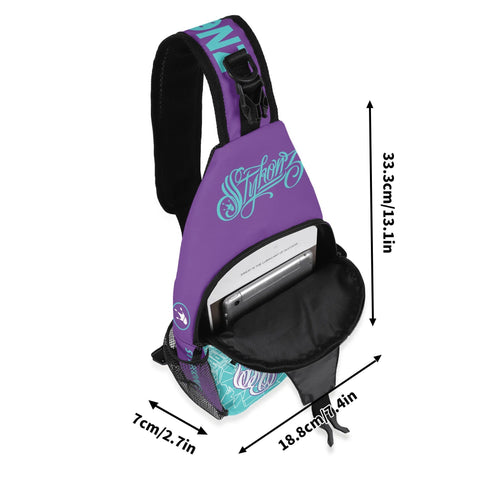 AOP Graffiti Chest Crossbody Bag with Adjustable Strap Stykonz Candy - Stykonz Graffiti Streetwear