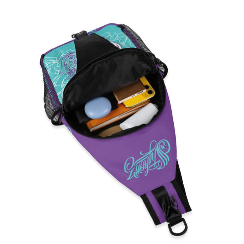 AOP Graffiti Chest Crossbody Bag with Adjustable Strap Stykonz Candy - Stykonz Graffiti Streetwear