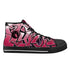 Axikronz 8T7 Canvas High Top – Black Cherry | Hip - Hop Streetwear Shoes - Stykonz Graffiti Streetwear