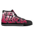 Axikronz 8T7 Canvas High Top – Black Cherry | Hip - Hop Streetwear Shoes - Stykonz Graffiti Streetwear