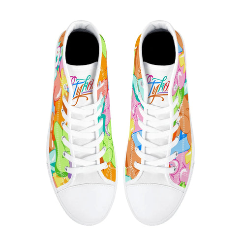 Axikronz 8T7 Canvas High Top – Candy | Hip - Hop Streetwear Shoes - Stykonz Graffiti Streetwear