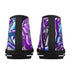 Axikronz 8T7 Canvas High Top – Purple Wildstyle | Hip - Hop Streetwear Shoes - Stykonz Graffiti Streetwear