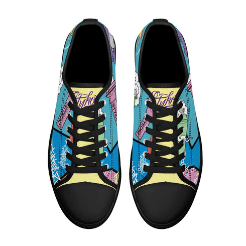 Axikronz 8T7 Canvas Low Top – 90’s Elements | Hip - Hop Streetwear Shoes - Stykonz Graffiti Streetwear