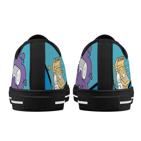Axikronz 8T7 Canvas Low Top – 90’s Elements | Hip - Hop Streetwear Shoes - Stykonz Graffiti Streetwear