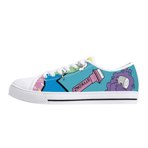 Axikronz 8T7 Canvas Low Top – 90’s Elements | Hip - Hop Streetwear Shoes - Stykonz Graffiti Streetwear