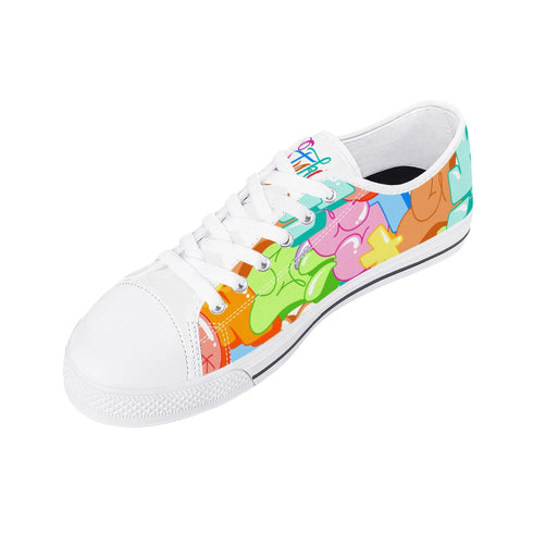 Axikronz 8T7 Canvas Low Top – Candy | Hip - Hop Streetwear Shoes - Stykonz Graffiti Streetwear
