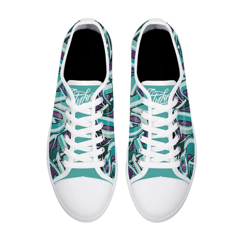 Axikronz 8T7 Canvas Low Top – Grapetron | Hip - Hop Streetwear Shoes - Stykonz Graffiti Streetwear